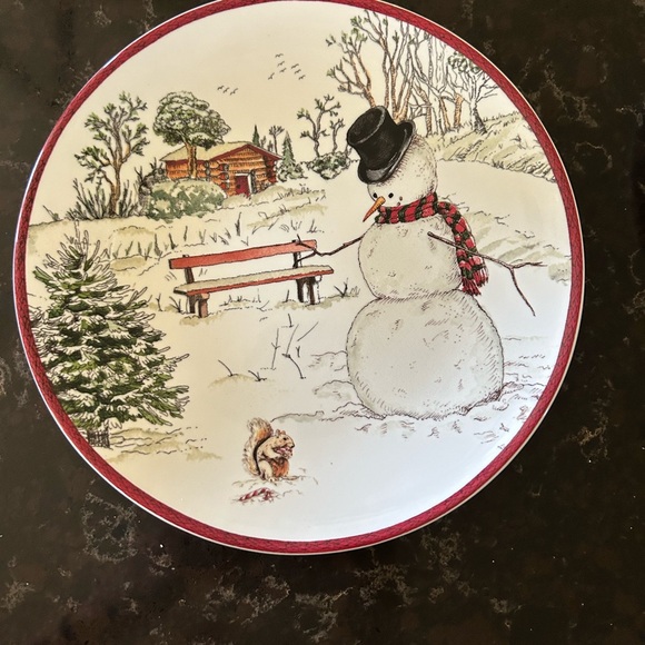 William Sonoma snowman salad plates - Picture 4 of 5